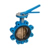 Butterfly valve Type: 6421 Ductile cast iron/Aluminum bronze Centric Squeeze handle Lug type